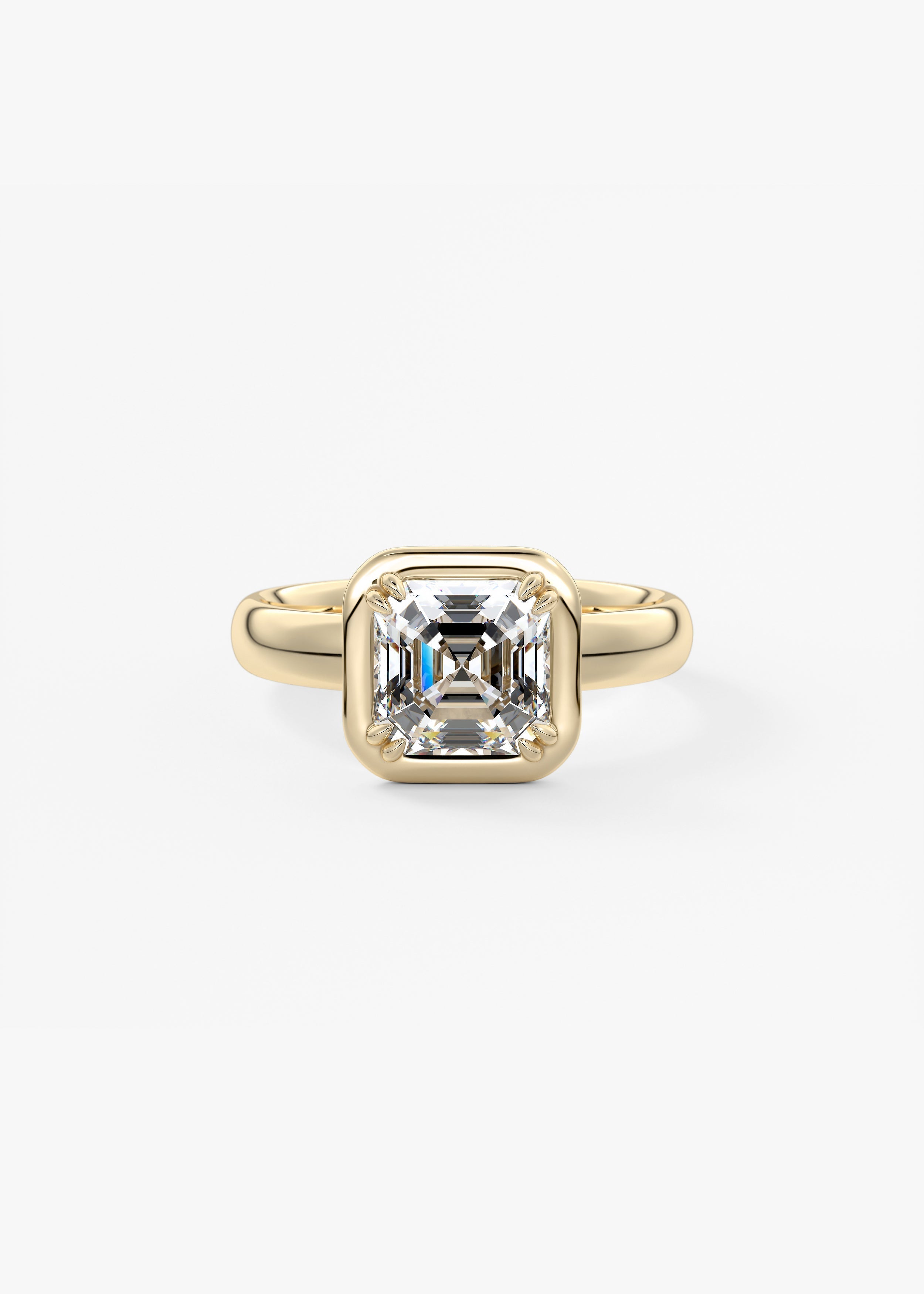 Oval Solitaire With Raised Basket Gallery Lab Grown Diamond Engagement Ring